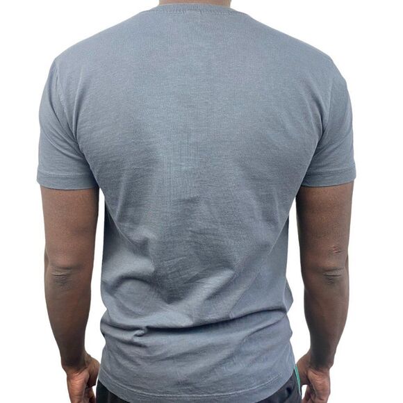 MEN'S GREY Berlin U Bahn U7 Patch Crew Neck Short Sleeve T Shirt US S - Picture 2 of 12